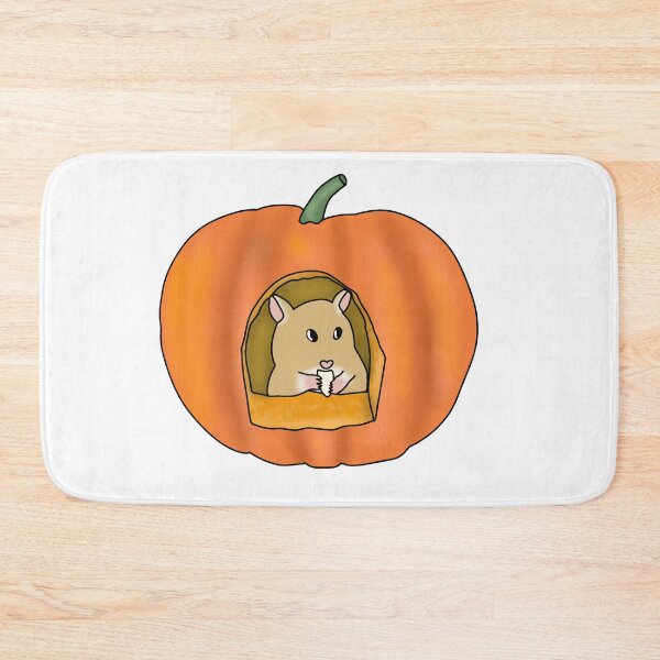 Item preview, Cute goldren gerbil in a pumpkin  designed and sold by Becky-Marie.