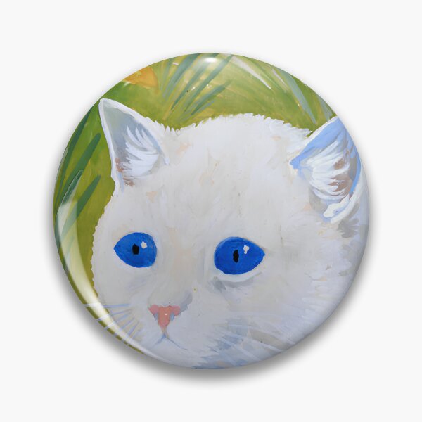 Item preview, Louis Wain Cats Art  Cat and daffodils -blue eye kitten designed and sold by TeeARTHY.