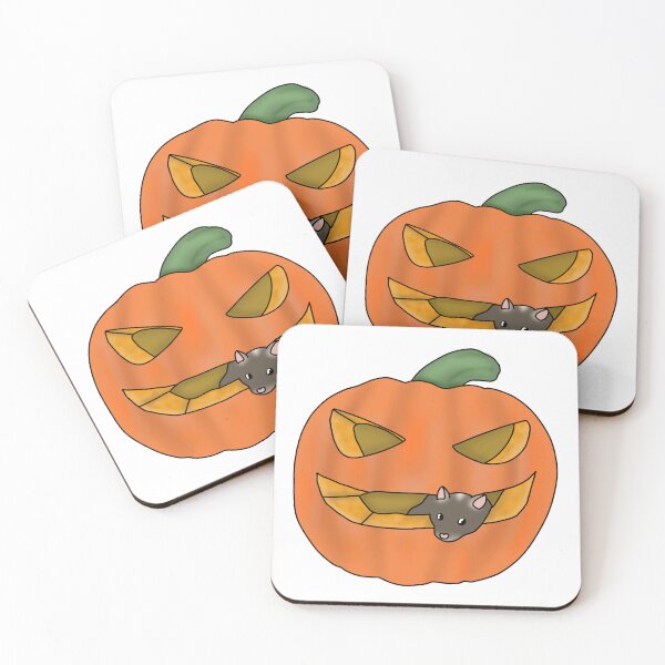Item preview, Cute brown gerbil in a pumpkin  designed and sold by Becky-Marie.