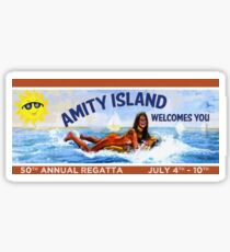 Amity Island Welcomes You : Inspired by Jaws Sticker