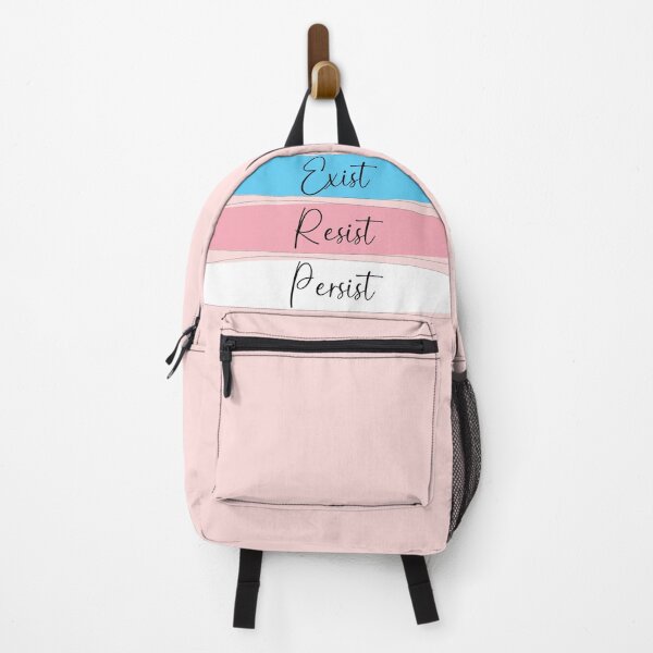 Item preview, Trans Pride Exist, Resist, Persist in Pink designed and sold by AmandaRoseArts.