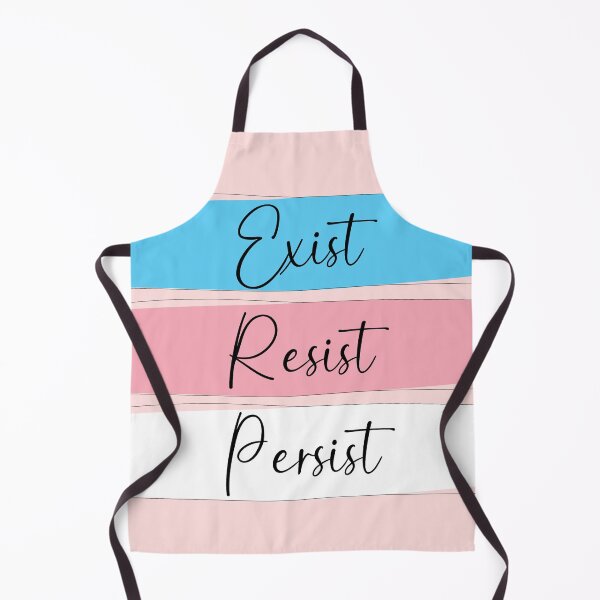 Item preview, Trans Pride Exist, Resist, Persist in Pink designed and sold by AmandaRoseArts.