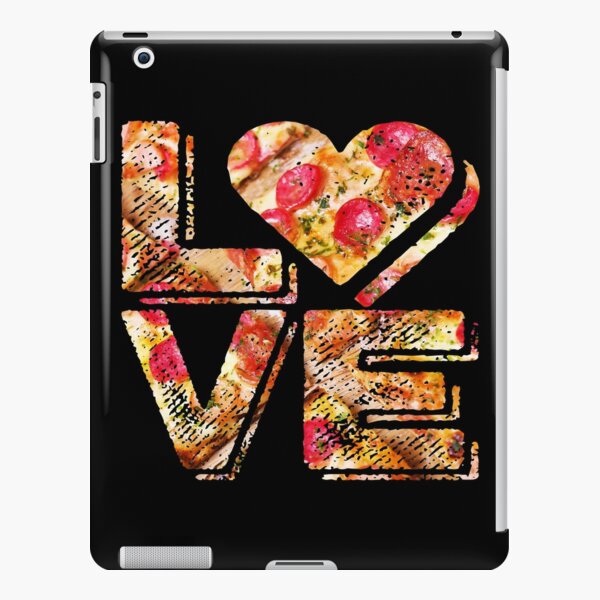 I Love Heart Pizza Yummy Pepperoni Cheese Bread iPad Snap Case