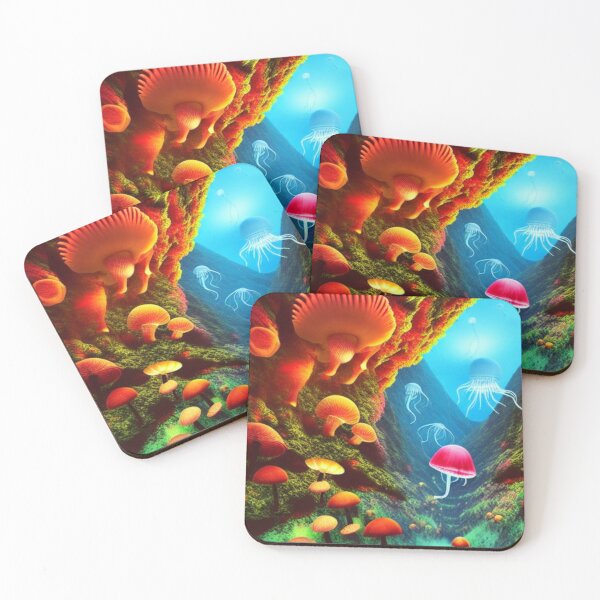 Item preview, The mystical realm of the Shrooms and Jellies designed and sold by TOPTRXXX.