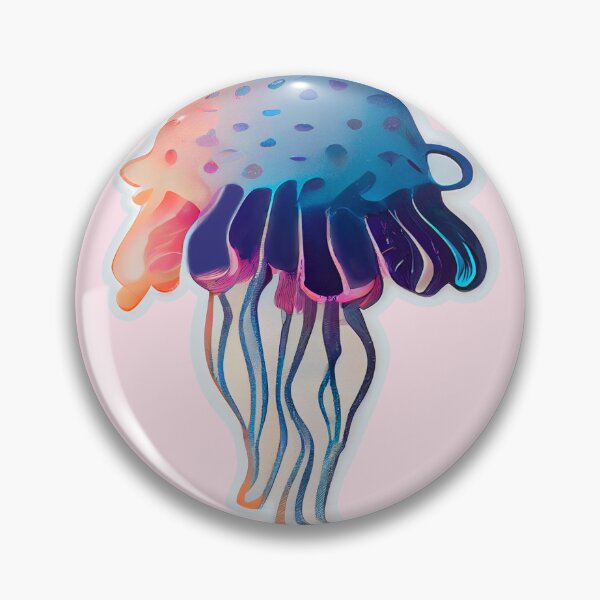 Item preview, Smeared Blue Jellyfish designed and sold by TheFoxyWolfShop.