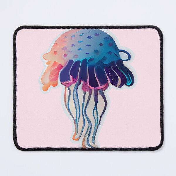 Item preview, Smeared Blue Jellyfish designed and sold by TheFoxyWolfShop.