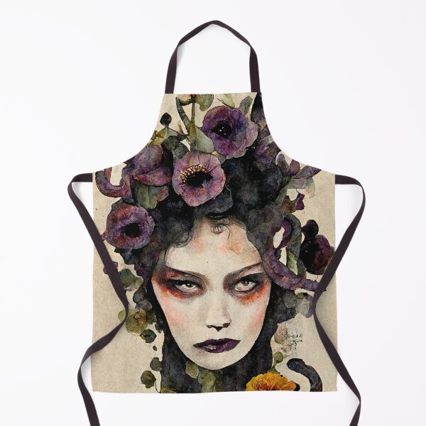 Item preview, Spooky Medusa Mixed Media Collage Art designed and sold by Robin Morgan.