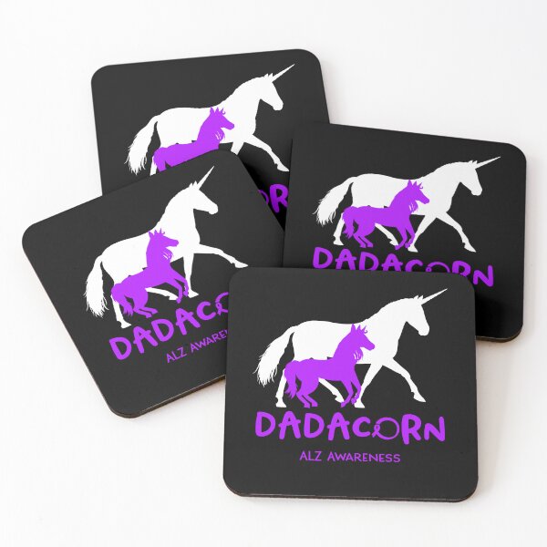 Item preview, ALZ Awareness Dad Unicorn Dadacorn Support ALZ Warrior  designed and sold by RunningShop.