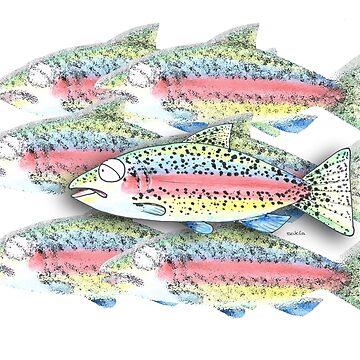 Artwork thumbnail, Alberto the rainbow trout by Sascha Kläger