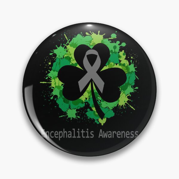 Item preview, Encephalitis Awareness Clover Ribbon Happy Patricks Day Support Encephalitis Warrior Gifts designed and sold by Tammyilaria.