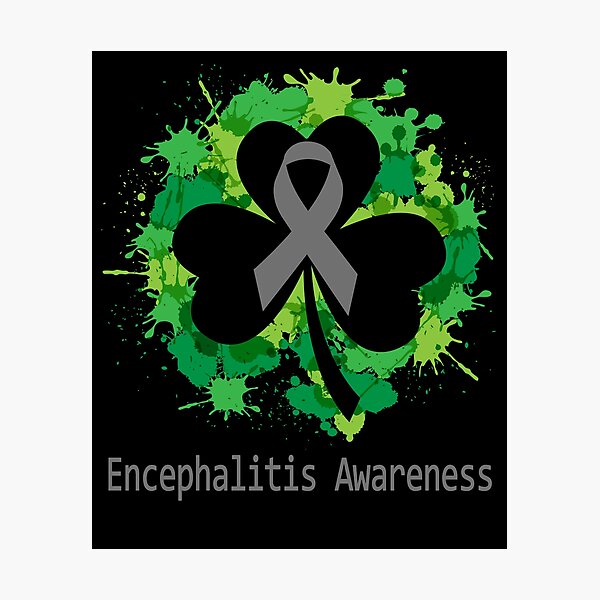 Item preview, Encephalitis Awareness Clover Ribbon Happy Patricks Day Support Encephalitis Warrior Gifts designed and sold by Tammyilaria.
