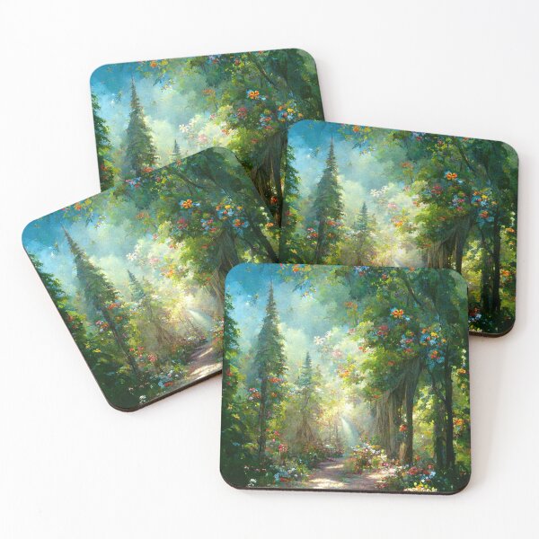 Item preview, A forest path with wildflowers designed and sold by JoepshLSio.