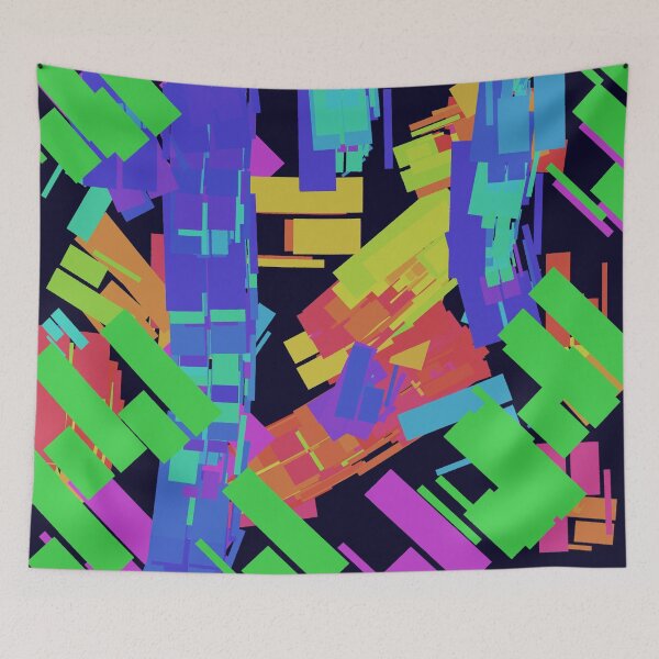 Item preview, Scrambled Rectangles Abstract designed and sold by Karen Simon.