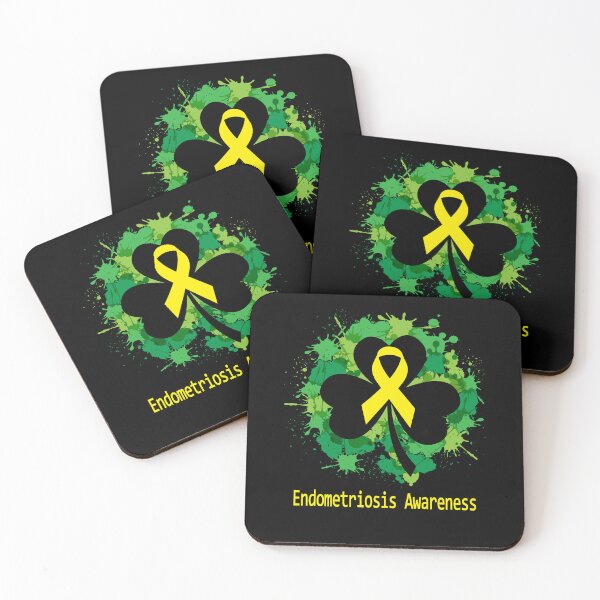Item preview, Endometriosis Awareness Clover Ribbon Happy Patricks Day Support Endometriosis Warrior Gifts designed and sold by Tammyilaria.