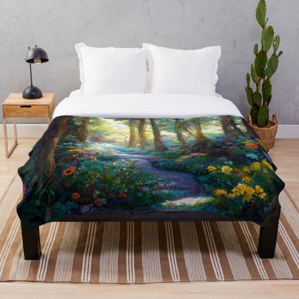 Item preview, A forest path with wildflowers designed and sold by JoepshLSio.