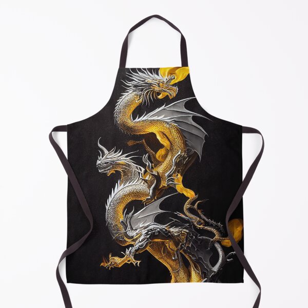 Item preview, Silver and gold dragon designed and sold by Myriam Iart.