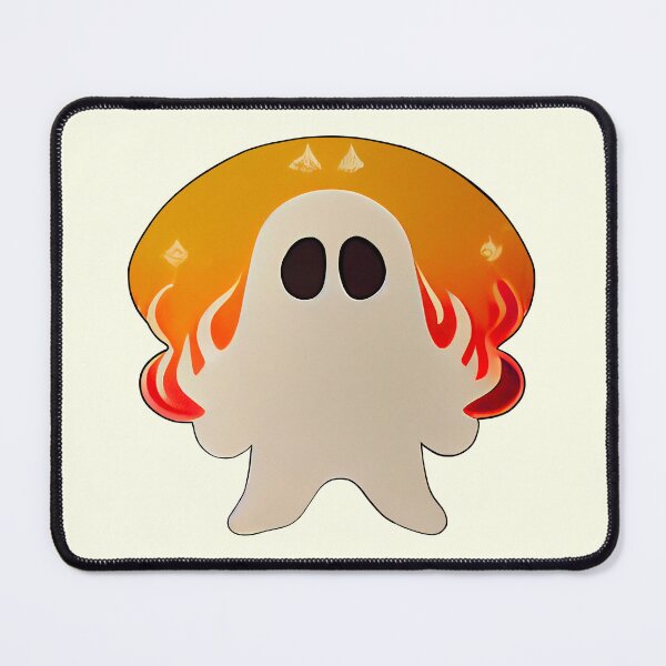 Item preview, Ghostie Posing as a Flame Spirit designed and sold by TheFoxyWolfShop.
