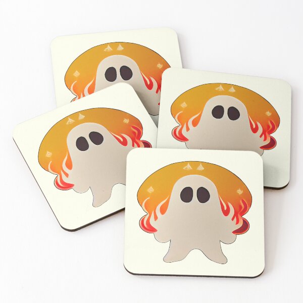 Item preview, Ghostie Posing as a Flame Spirit designed and sold by TheFoxyWolfShop.