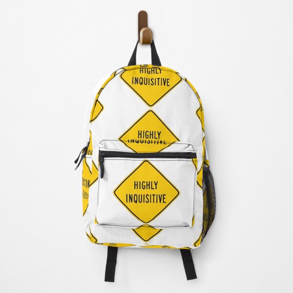 Item preview, Warning: Highly Inquisitive (white background) designed and sold by ByMaSOLE.