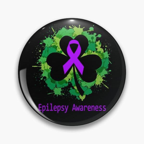 Item preview, Epilepsy Awareness Clover Ribbon Happy Patricks Day Support Epilepsy Warrior Gifts designed and sold by Tammyilaria.