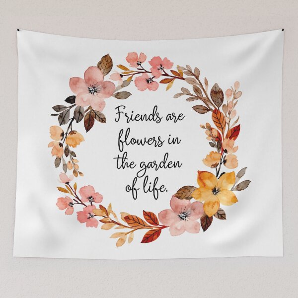 Item preview, Friends are Flowers in the Garden of Life (Transparent) designed and sold by santafespud.