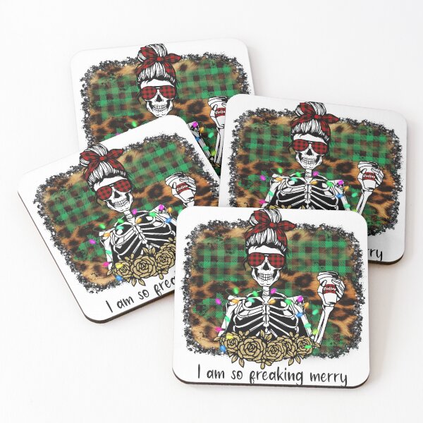 Item preview, So Freaking Merry AF Skeleton Design designed and sold by boopsblunt.