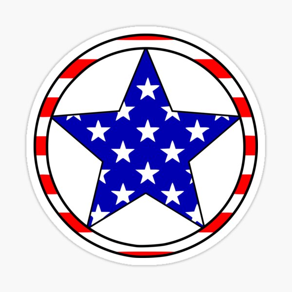 USA Star Sticker