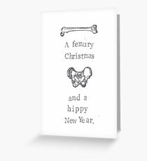 A Femury Christmas And Hippy New Year Greeting Card