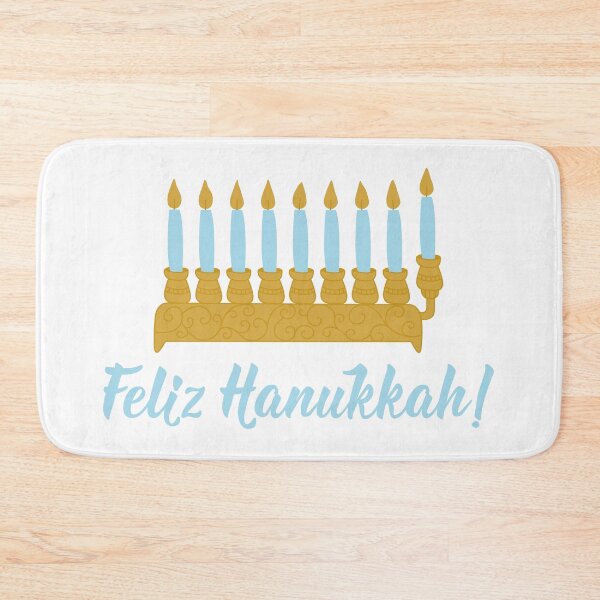 Item preview, Feliz Hanukkah. Happy Hanukkah - Portuguese text. Lettering. designed and sold by pidzam4e.