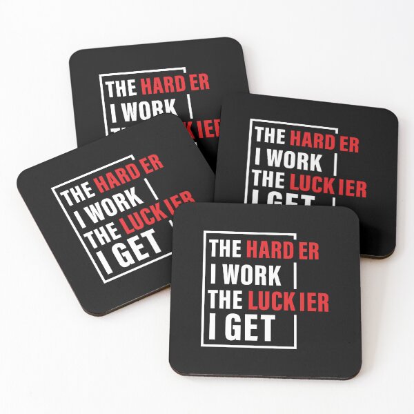 Item preview, The Harder I Work The Luckier I get, Hard work, Inspiration, Motivation, Work, Luck, Self Discipline,  designed and sold by Salmaniix.
