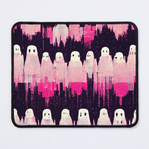 Item preview, Ugly Ghost Glitch Pattern: An Imperfect Pink Horror designed and sold by DennistonMade.