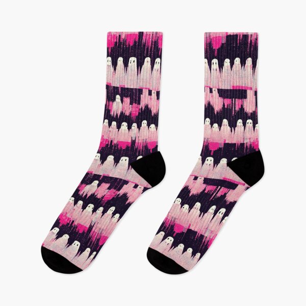 Item preview, Ugly Ghost Glitch Pattern: An Imperfect Pink Horror designed and sold by DennistonMade.