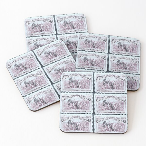 Item preview, 1892 Landing of Columbus - 500th Anniversary Vintage Postage Stamp designed and sold by Factory57.