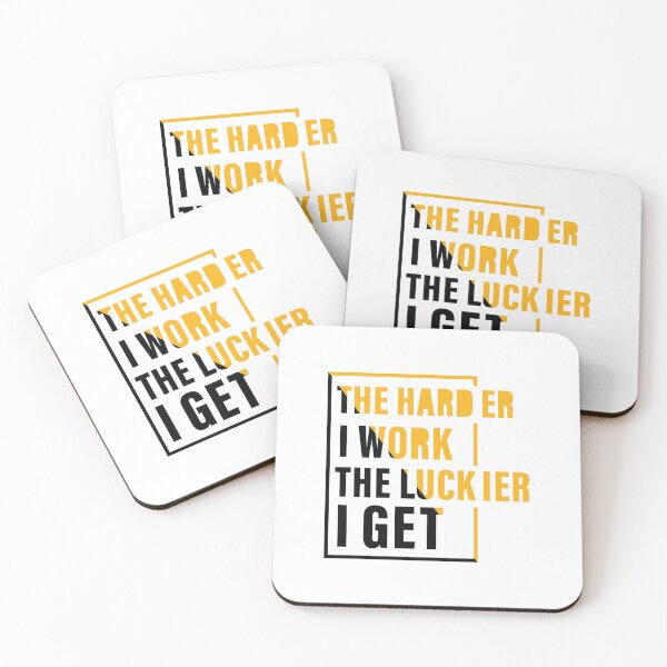 Item preview, The Harder I Work The Luckier I get, Hard work, Inspiration, Motivation, Work, Luck, Self Discipline,  designed and sold by Salmaniix.