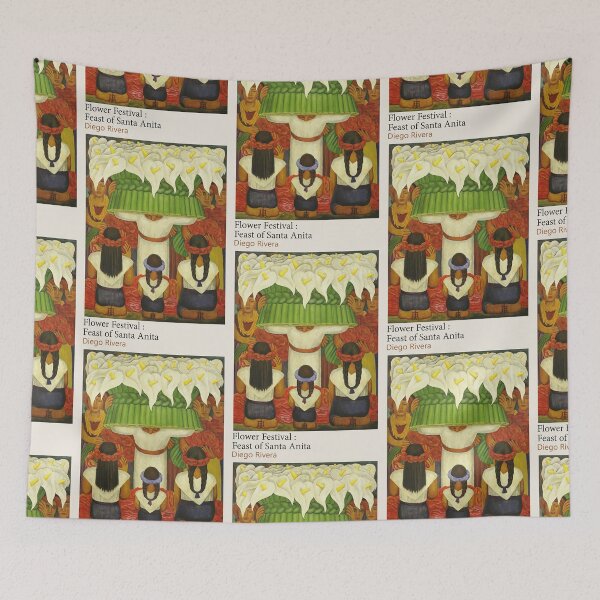 Item preview, Flower Festival Feast Of Santa Anita - Digo Rivera 1957, Mexico, Mexique designed and sold by space company ®.