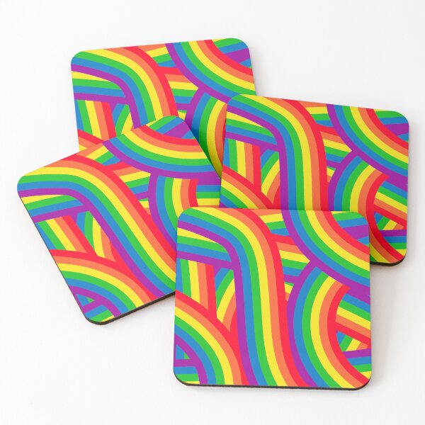 Item preview, Colorful Rainbow Stripes Pattern designed and sold by itsjensworld.
