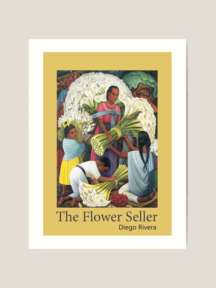 The Flower Seller - Digo Rivera 1957, Mexico, Mexique | Art Print