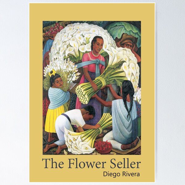 Item preview, The Flower Seller - Digo Rivera 1957, Mexico, Mexique designed and sold by space company ®.