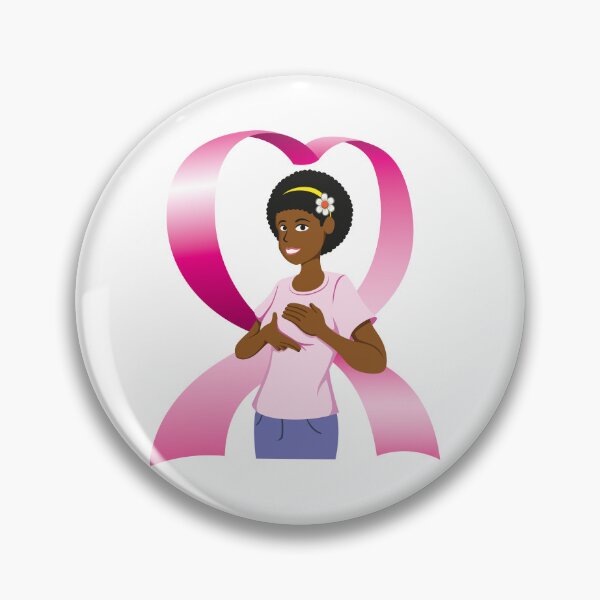 Item preview, Illustration of a black woman groping her breasts doing self-examination against breast cancer, prevention and diagnosis for life designed and sold by LucianoCosmo.