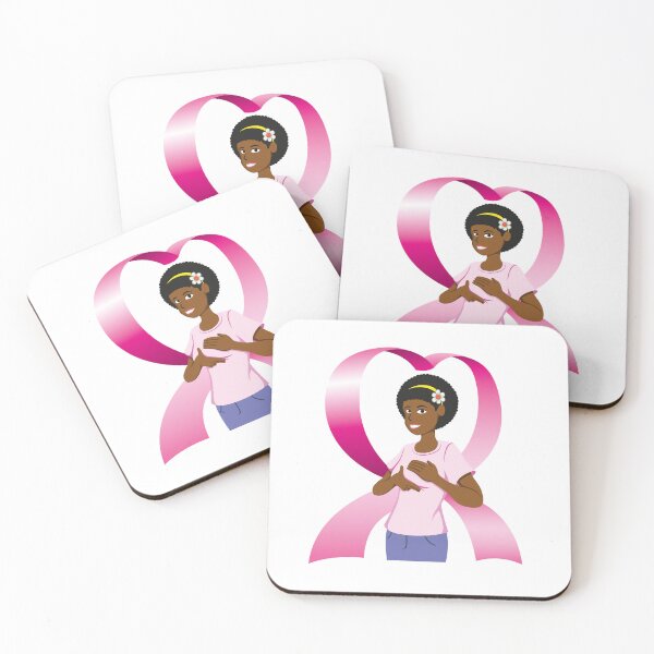 Item preview, Illustration of a black woman groping her breasts doing self-examination against breast cancer, prevention and diagnosis for life designed and sold by LucianoCosmo.