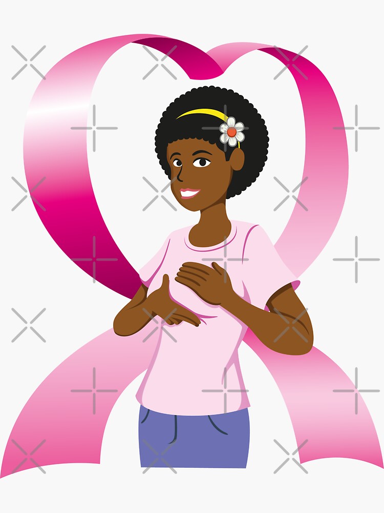 Premium Vector  Breast cancer awareness month. woman silhouette with  breast cancer awareness ribbon