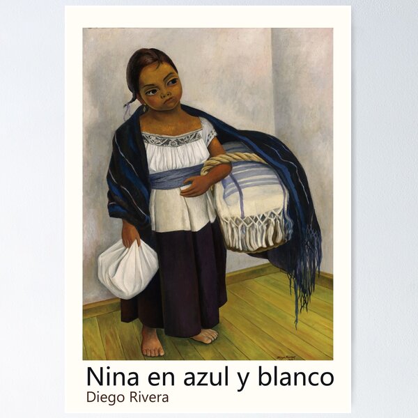 Item preview, Nina en Azul y Blanco - Digo Rivera 1957, Mexico, Mexique designed and sold by space company ®.