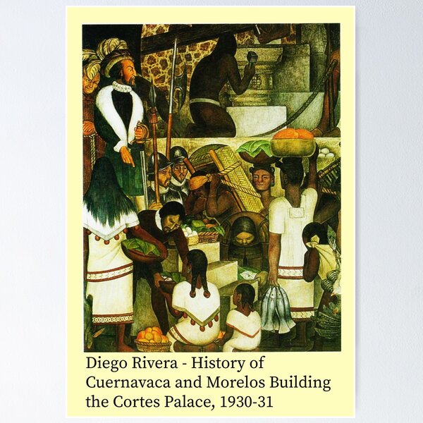 Item preview, History Of Guernavaca and Morelos Building The Cortes Palace - Digo Rivera 1957, Mexico, Mexique designed and sold by space company ®.