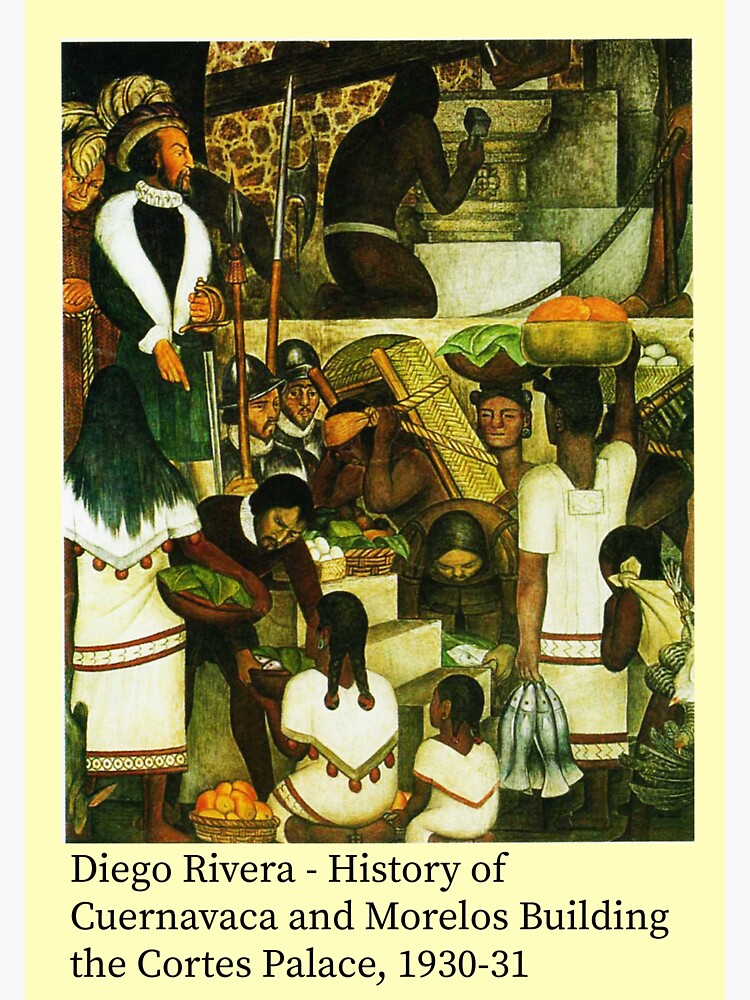 "History Of Guernavaca and Morelos Building The Cortes Palace Digo Rivera 1957, Mexico