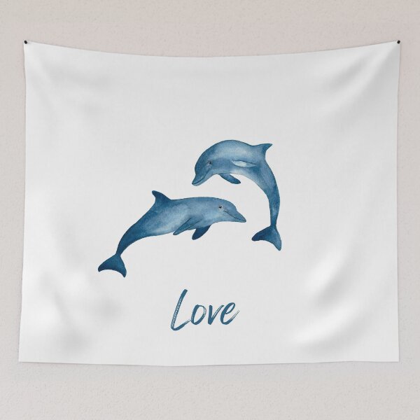 Item preview, Dolphin Love- Cute Animals designed and sold by TubularTees.