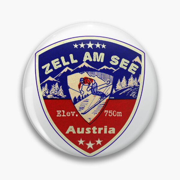 Item preview, Zell Am See Austria Skiing Ski Mountains Skier designed and sold by DESTINATIONS DECAL.