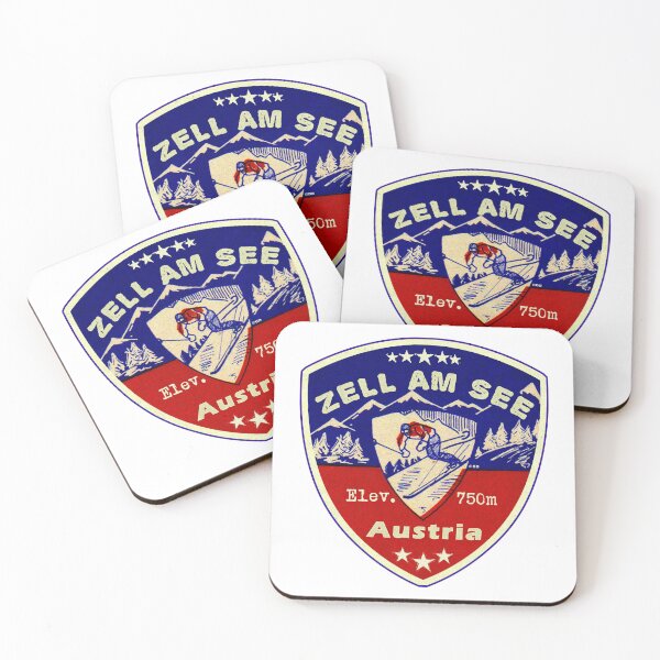 Item preview, Zell Am See Austria Skiing Ski Mountains Skier designed and sold by DESTINATIONS DECAL.