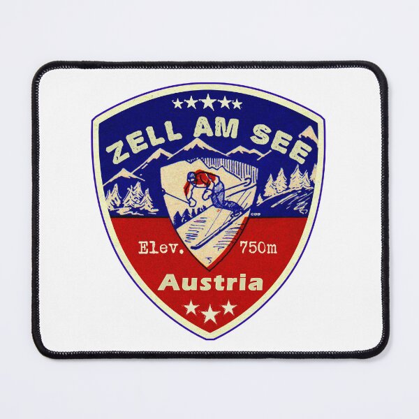 Item preview, Zell Am See Austria Skiing Ski Mountains Skier designed and sold by DESTINATIONS DECAL.