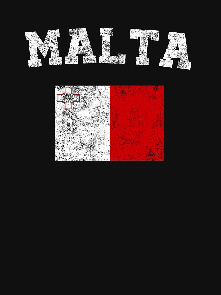 "Malta Flag Shirt Vintage Maltese TShirt" Tshirt for Sale by