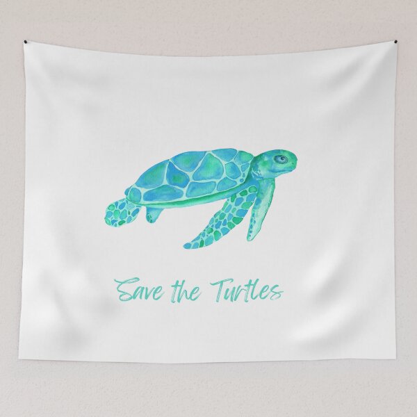 Item preview, Save Sea Turtles- Cute Animals designed and sold by TubularTees.